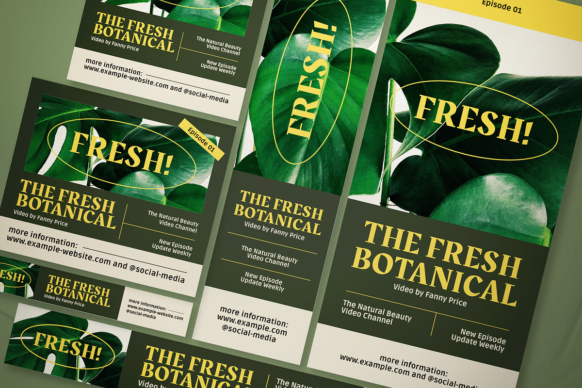 New Naturalism Web Banner Set, a Templates & Theme by The Good Store (Photo 2 of 2)