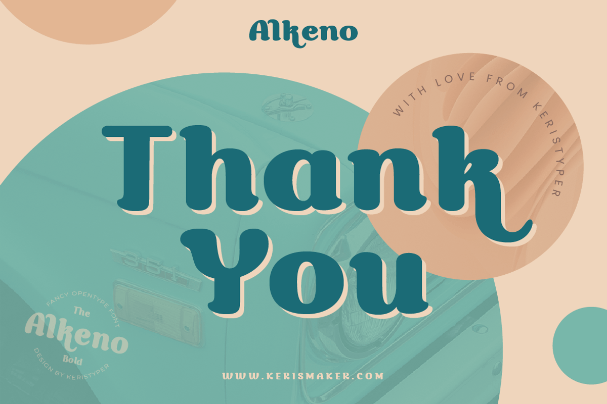 Alkeno, a Font by kerismaker (Photo 12 of 12)
