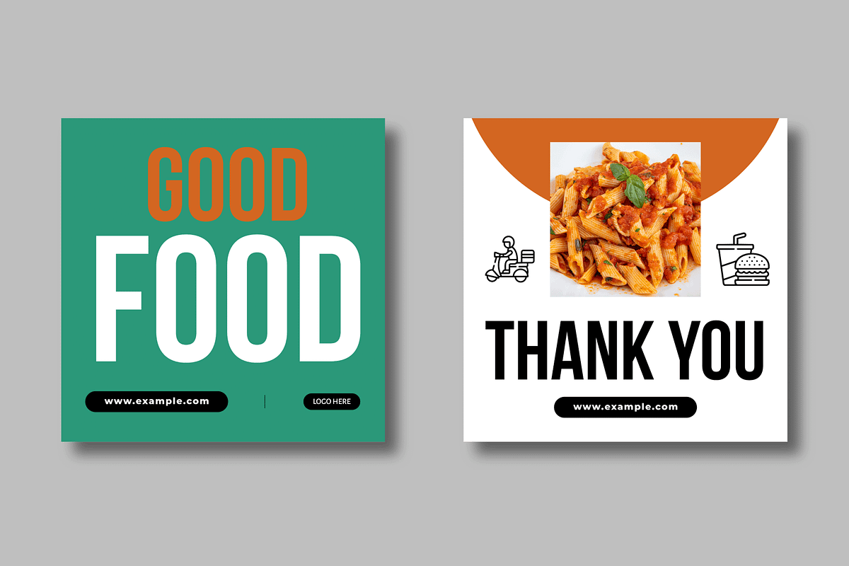 Restaurant Food Social Media Post, a Social Media Template by MightyDesign (Photo 5 of 8)