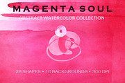 Magenta Abstract Watercolor, a Texture Graphic by FineArt (Thumbnail 1 of 12)