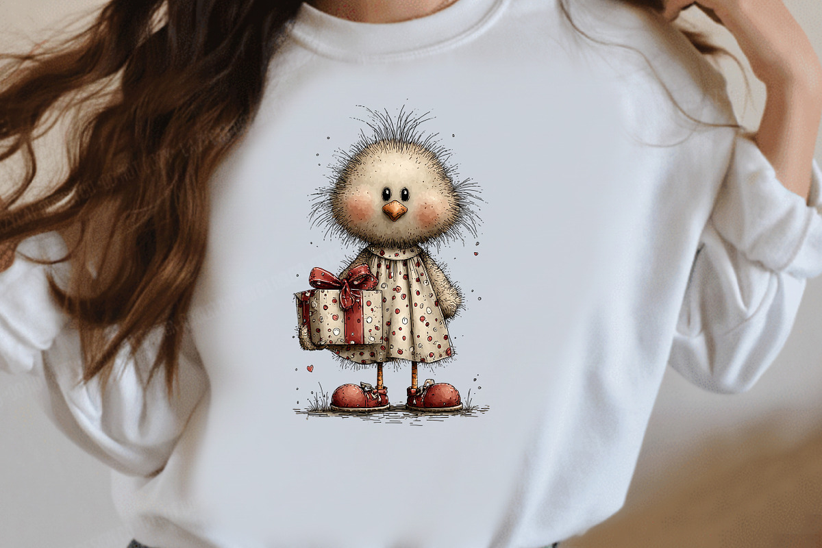 Whimsical Easter Chick Clipart, an Illustration by Designworld (Photo 7 of 10)