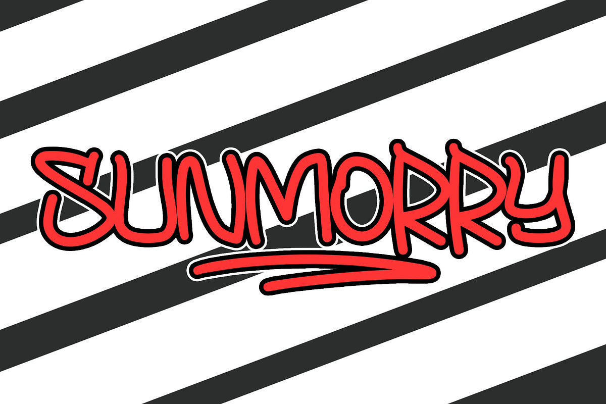 SEMOZ Boldline Graffiti Font, a Handwritten Font by NTC Graphic (Photo 2 of 9)