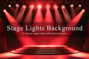 15 Stage Lights Background, a Background Graphic by NOMO DESIGN