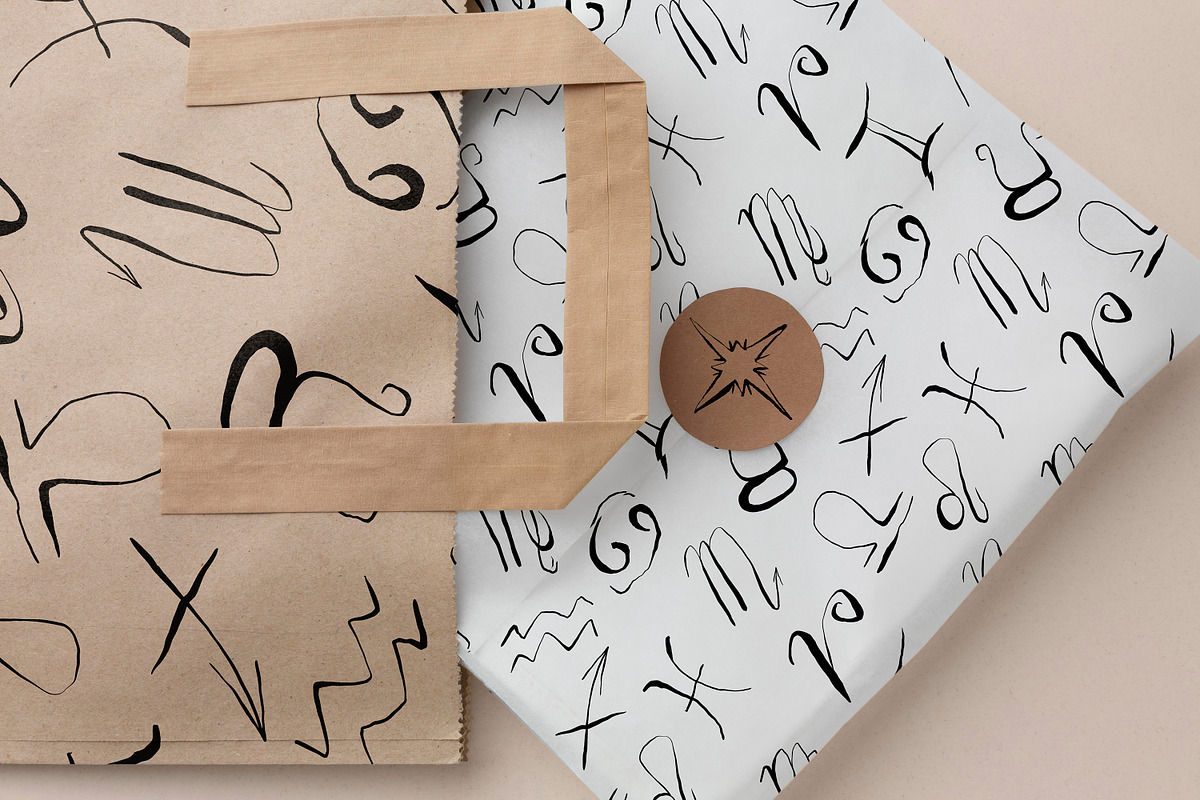 Quirky zodiac signs + stars set, an Object Graphic by SweetRenieDesigns (Photo 9 of 9)