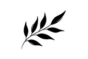 Botanical Leaf Silhouette Bundle, an Illustration by yasushie (Thumbnail 48 of 51)
