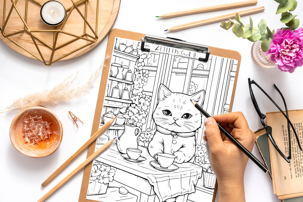 Coloring Pages For Adults and Kids, an Animal Illustration by AlineArtStore (Photo 4 of 6)