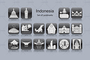 Indonesia landmark icons (16x), an Icon by Artefy's Graphic Bar (Thumbnail 1 of 2)