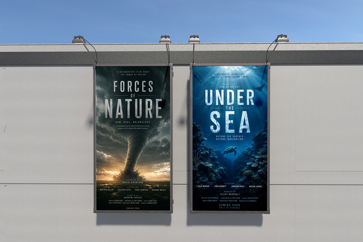Advertising Movie Billboard Mockup, an Advertising Mockup by Bartama Graphic (Photo 2 of 4)