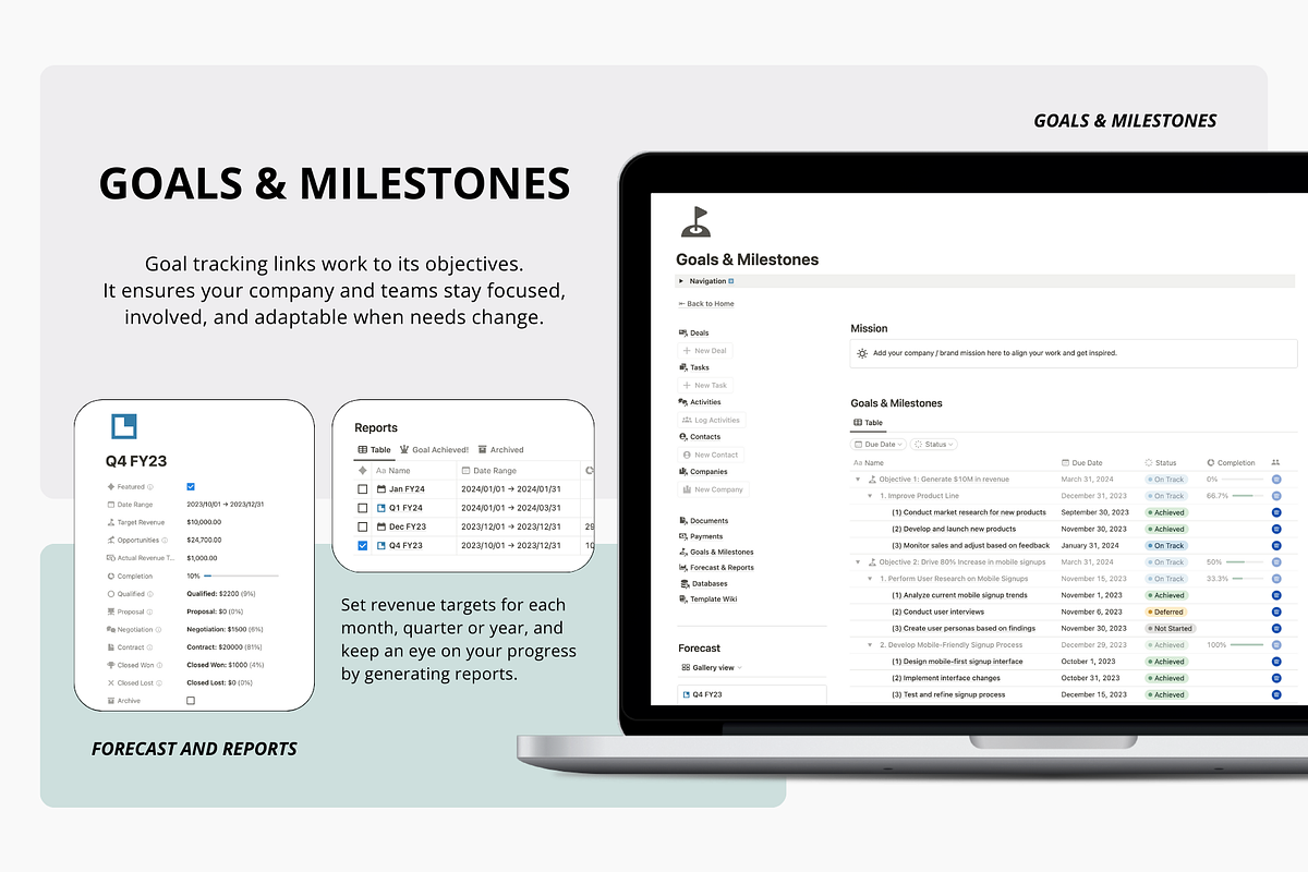Notion CRM Elite, a Templates & Theme by Small Wins (Photo 4 of 5)