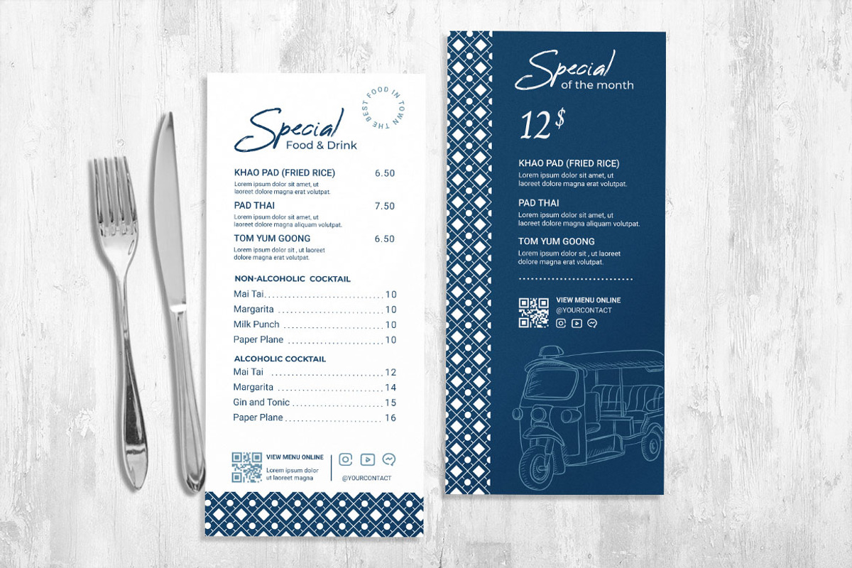 Thai Food Menu Template, a Flyer Template by BrandPacks (Photo 5 of 5)