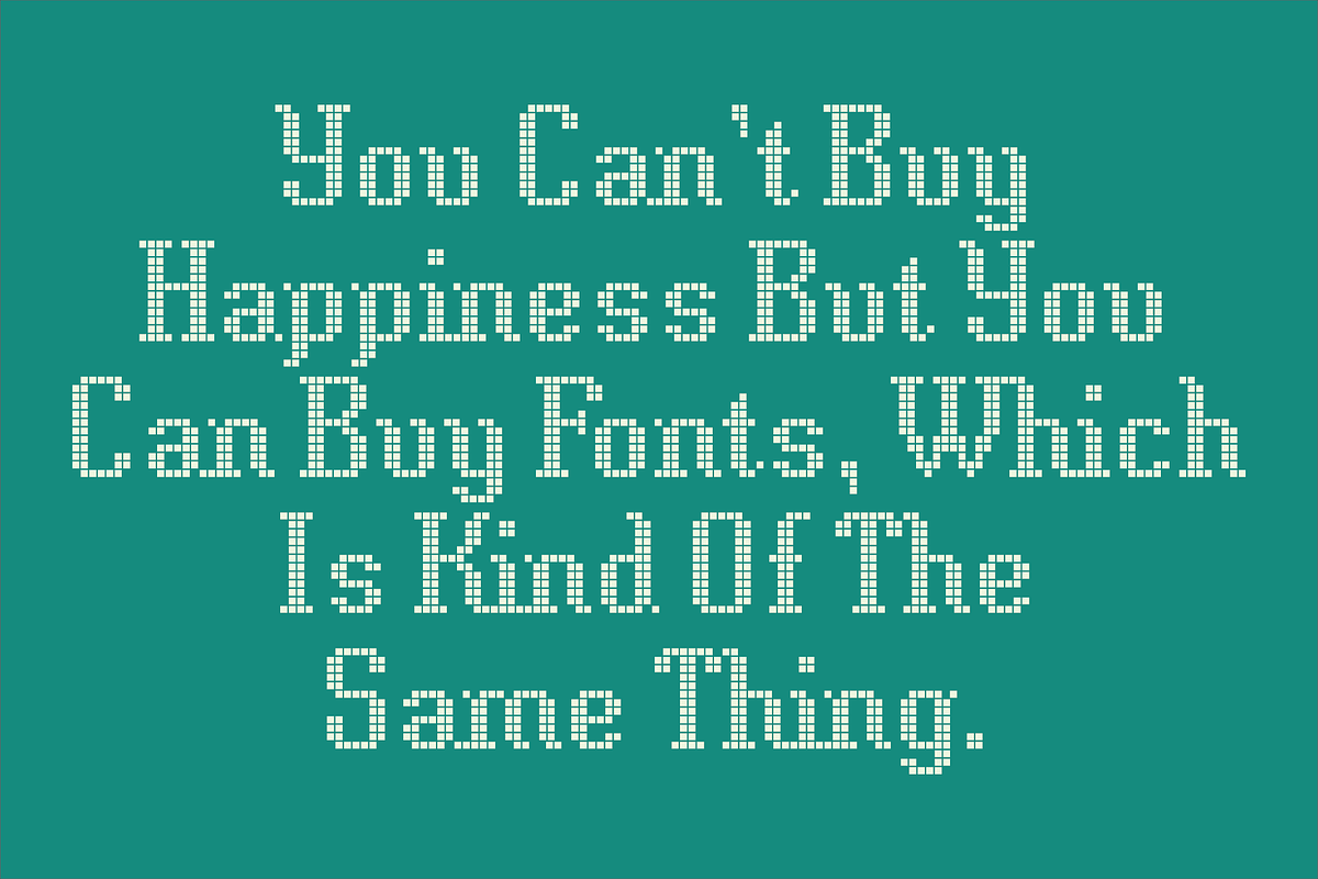 Display Squares Two Font, a Font by GG Design (Photo 9 of 10)