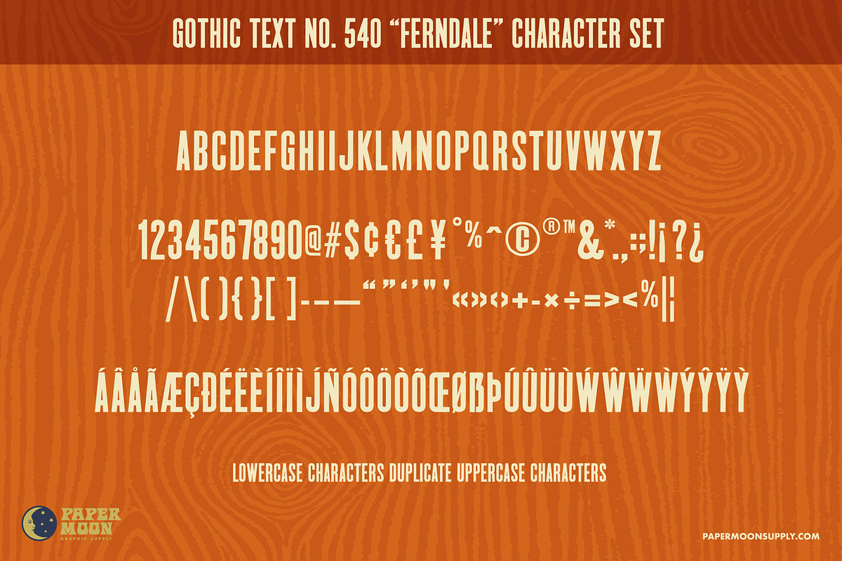 Ferndale Letterpress Font, a Sans Serif Font by Paper Moon Graphic Supply (Photo 2 of 7)