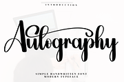 Autography, a Handwritten Font by FreshTypeINK (Thumbnail 1 of 7)