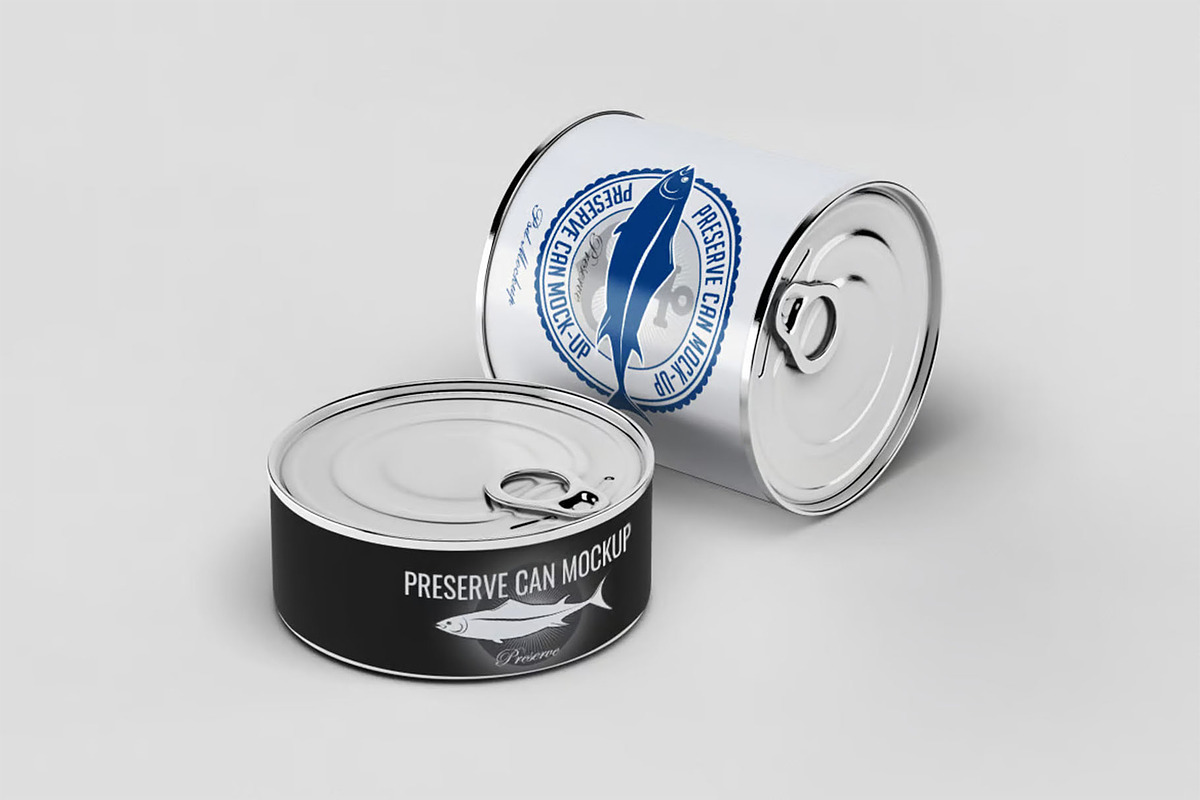 Preserve Can Mock-up, a Packaging Mockup by DesignRushMarket (Photo 5 of 8)