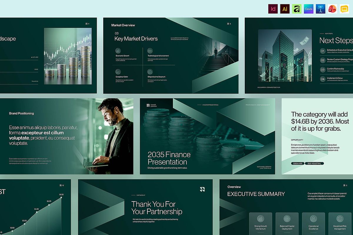 Finance Banking Presentation Templat, a Presentation Template by BrandPacks (Photo 1 of 7)