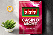 Casino Night Party Flyer, a Flyer Template by MightyDesign (Thumbnail 1 of 5)