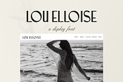 LOU ELLOISE Display Font, a Serif Font by Sylt Type (Thumbnail 5 of 11)