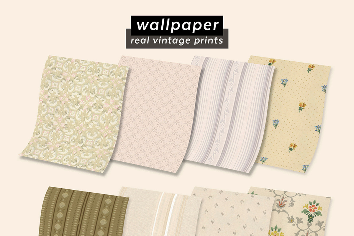 Vintage Wallpaper Patterns, a Pattern Graphic by ISEEYOUPATTERN (Photo 4 of 8)