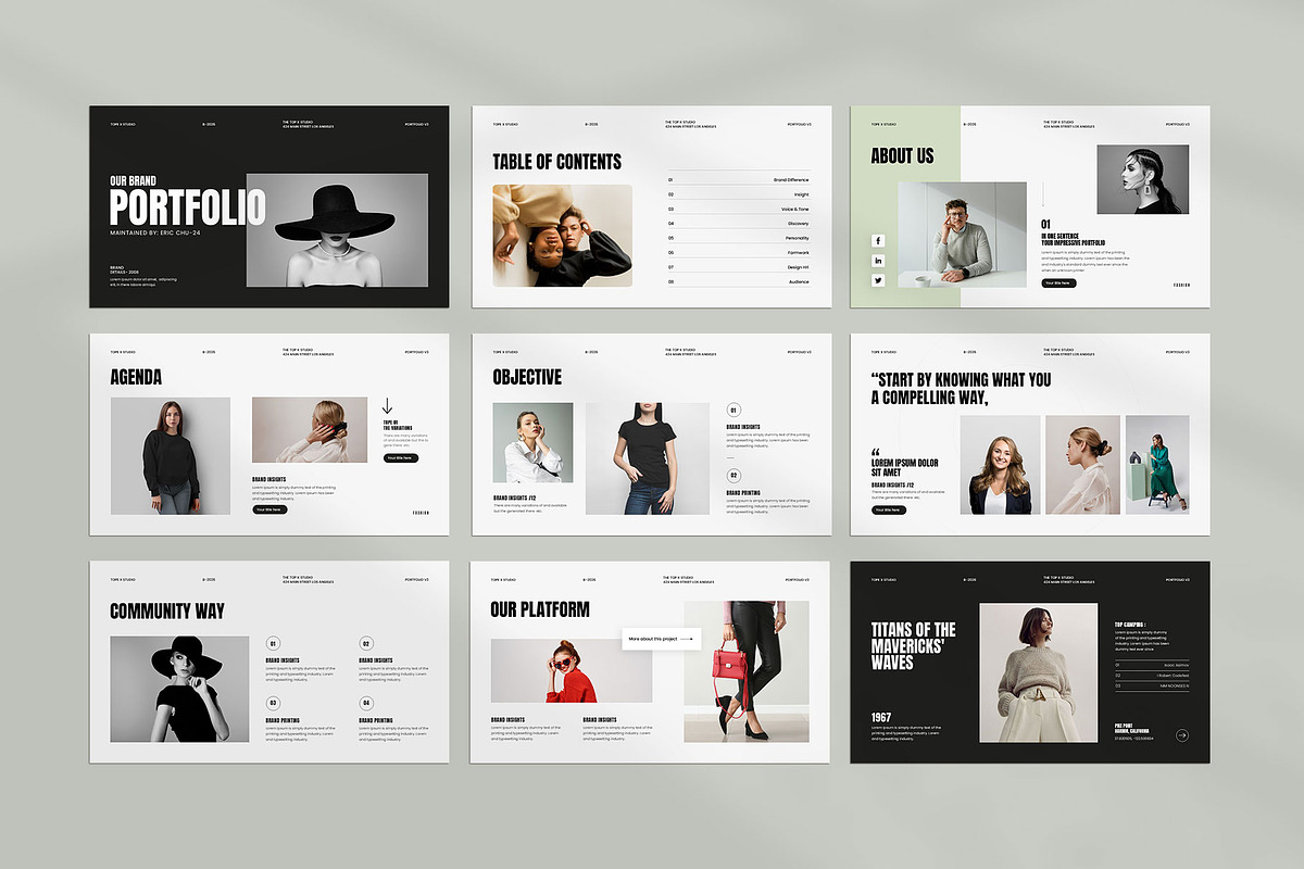 Brand Portfolio Presentation, a Presentation Template by KreateTribe (Photo 5 of 5)