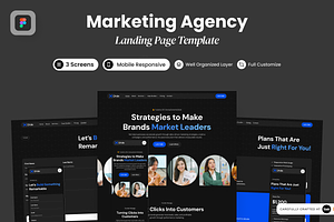 Orvix - Marketing Agency Website, a Landing Page Template by SLAB! Design
