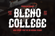 Bleno College Font, a Serif Font by QR Design Studio (Thumbnail 1 of 7)