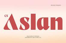 CS Aslan – Bold Font