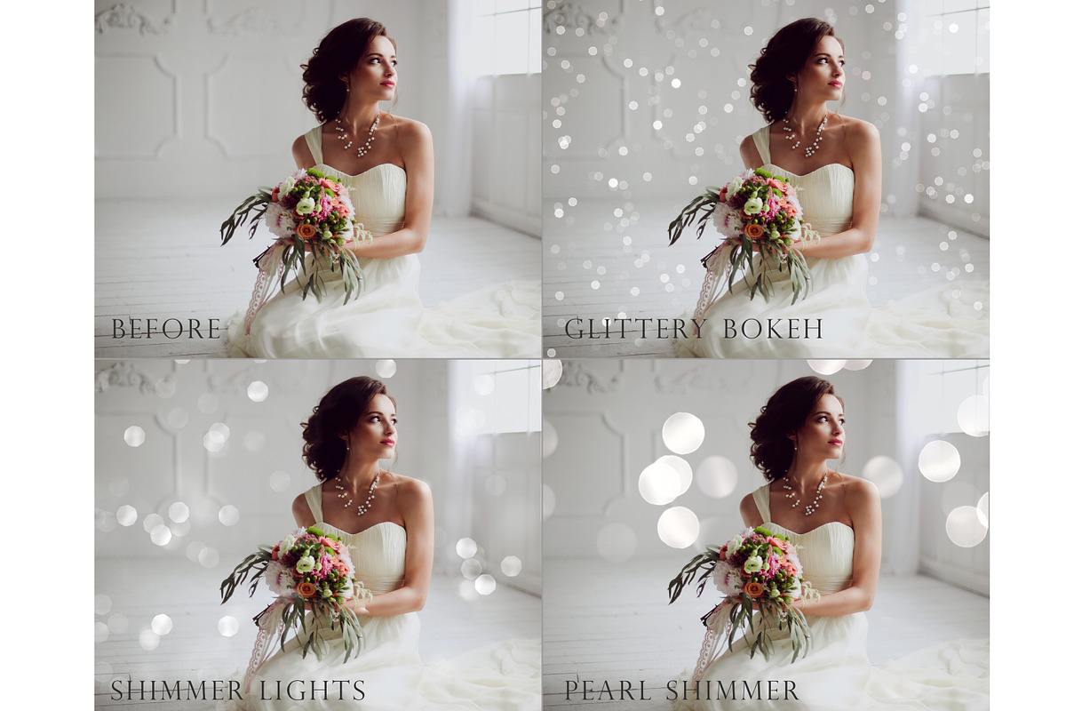 Silver bokeh photoshop overlays, an Object Graphic by Paper Farms (Photo 2 of 5)