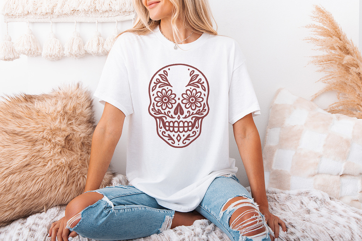 Day Of The Dead Skull PNG, Sugar, an Illustration by SharpMarketplace (Photo 3 of 9)