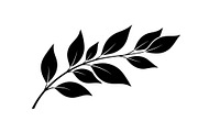 Botanical Leaf Silhouette Bundle, an Illustration by yasushie (Thumbnail 34 of 51)