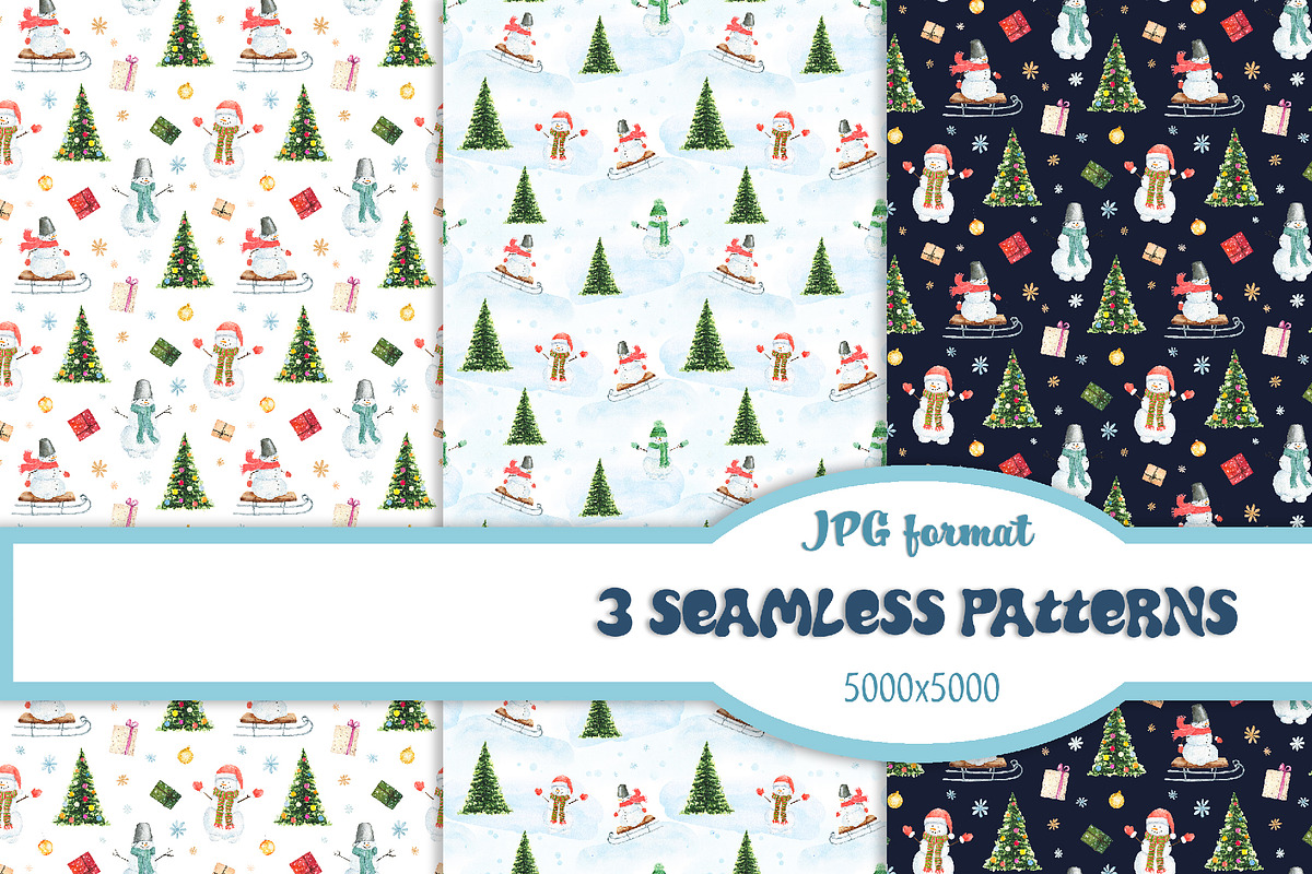 Watercolor Christmas illustrations, a Decorative Illustration by Nataliia Pyzhova (Photo 6 of 10)