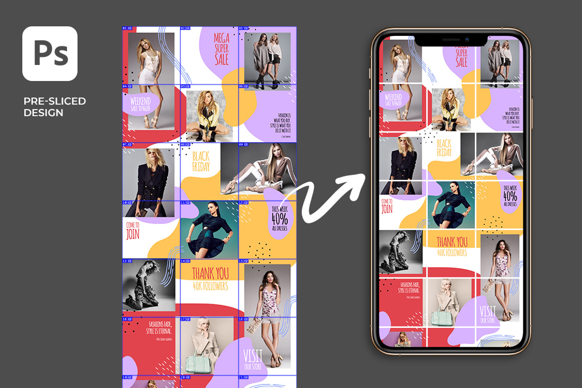 Lowe - Social Media Instagram Puzzle, a Social Media Template by Plan B (Photo 5 of 6)