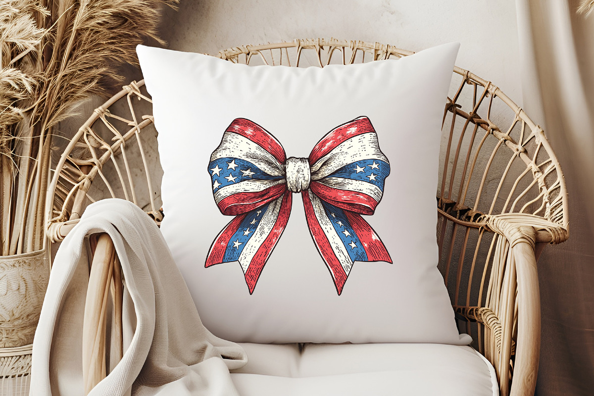 4th of July Coquette Bow Png, an Illustration by Libby Wishes (Photo 2 of 4)