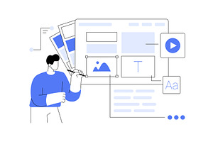 Visual design isolated cartoon, a Finance Illustration by Visual Generation