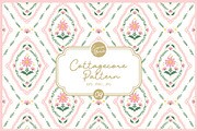 Cottagecore Pattern 4 Pink Flower, a Pattern Graphic by Euonia Meraki (Thumbnail 1 of 10)