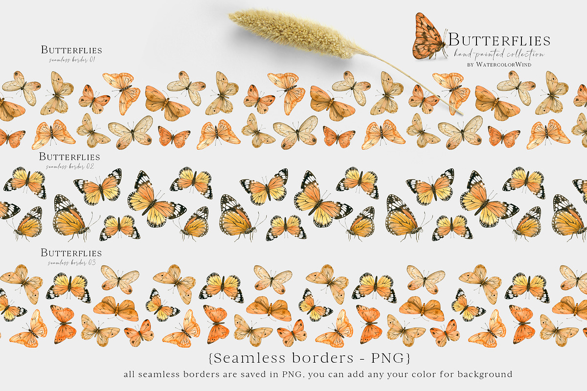 Watercolor Butterfly Clipart, an Illustration by Ksenia Shmakova (Photo 8 of 10)