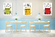Mockup Bundle Poster Restaurant, a Print Template by Milan Mockup (Thumbnail 6 of 7)