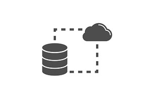 Data Storage Sync Flat Icon