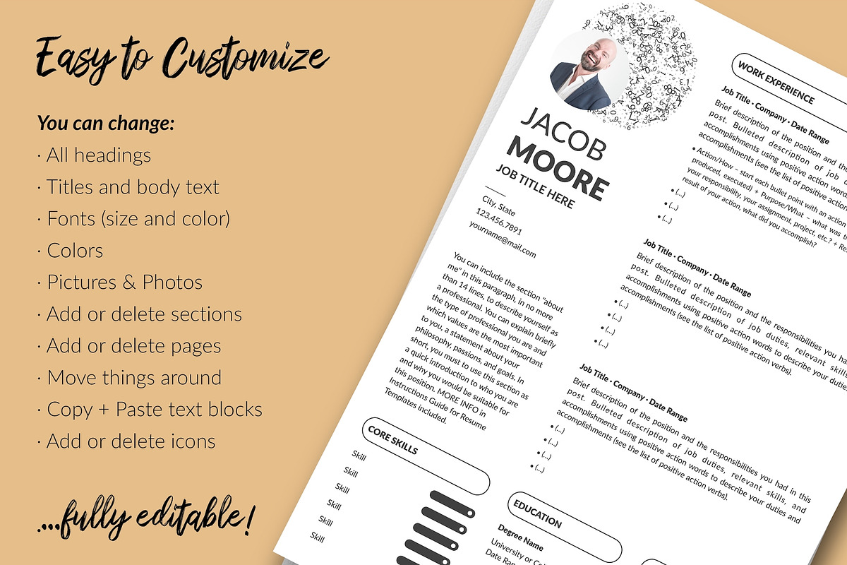Creative CV Bundle / Resume - Jacob, a Resume Template by Templates Design Co. (Photo 19 of 23)