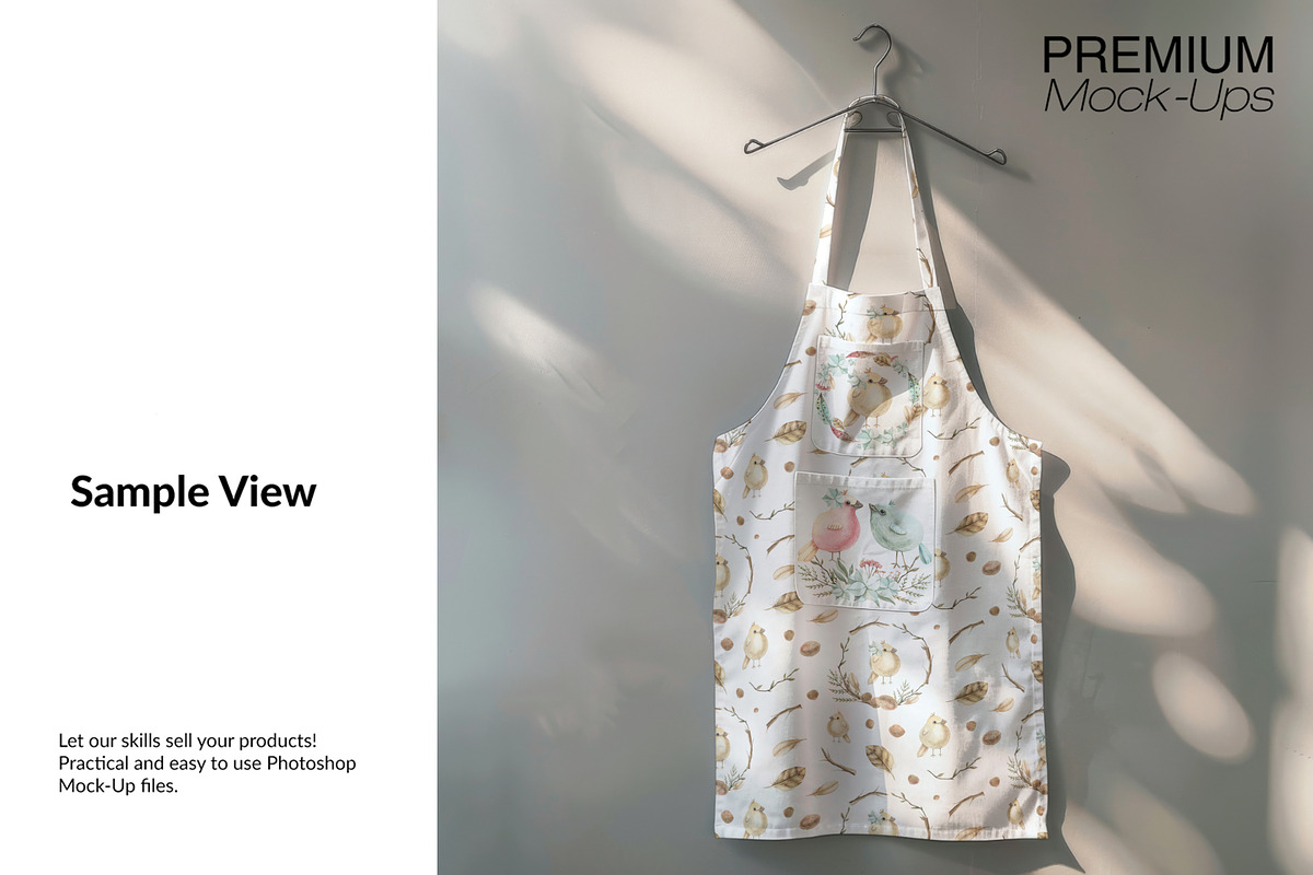 3 Types of Kitchen Apron Mockups, an Apparel Mockup by mock-ups (Photo 4 of 12)