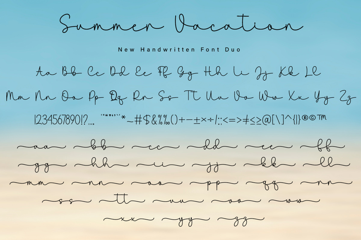 Summer Vacation Duo, a Handwritten Font by DN Creative (Photo 7 of 8)