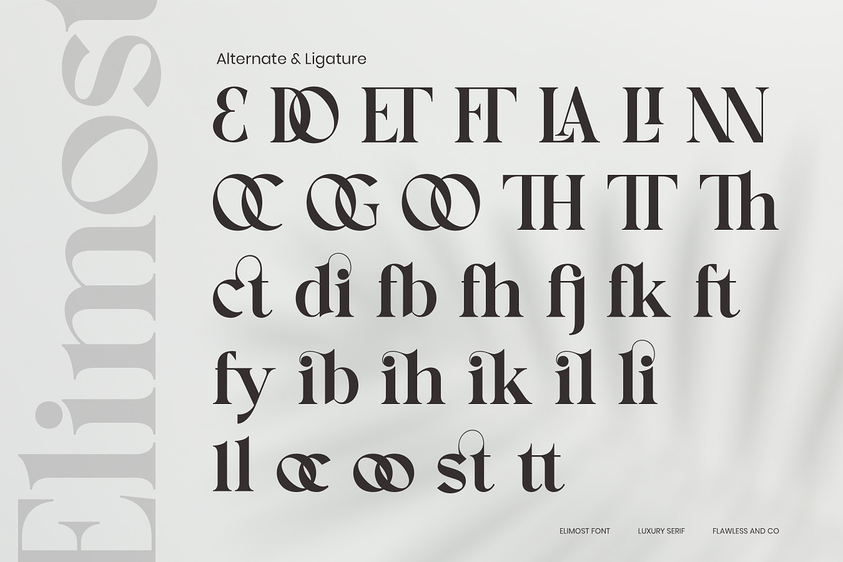 Elimost - Luxury Serif Font, a Serif Font by Flawless And Co (Photo 8 of 10)