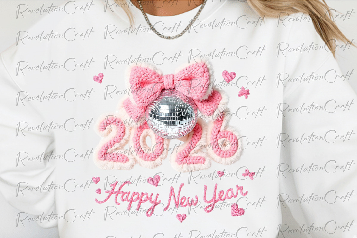 Yarn Crochet Happy New Year 2026, an Illustration by OK Design (Photo 2 of 4)