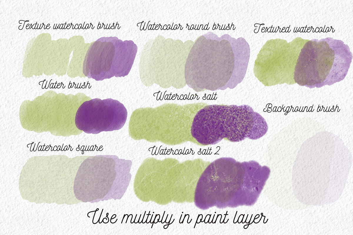 Watercolor Procreate bundle, a Brush Add-On by Let's Art (Photo 3 of 14)
