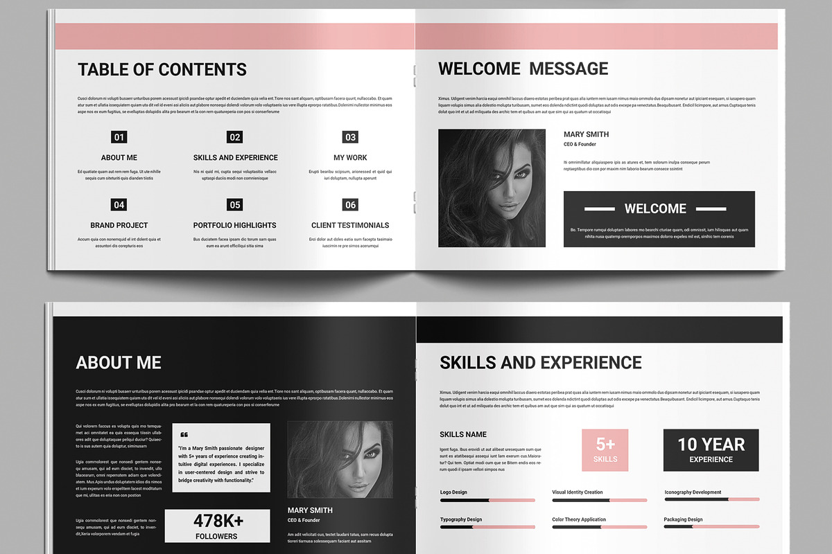 Landscape Portfolio Design Template, a Brochure Template by MightyDesign (Photo 3 of 8)