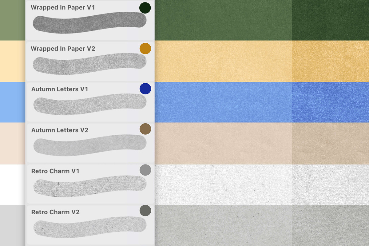 Paper Texture Brushset for Procreate, a Brush Add-On by bokettori (Photo 7 of 9)