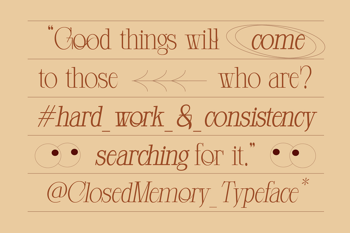 Closed Memory Nostalgic Editorial, a Serif Font by Lettertype Studio (Photo 5 of 16)