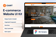 Ckart - E-commerce Website UI Kit, an UI Kit Template by UI/UX Ocean (Thumbnail 1 of 6)