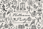 Halloween Clipart Bundle, Spooky Set, a Seasonal Illustration by The October Creative (Thumbnail 5 of 13)