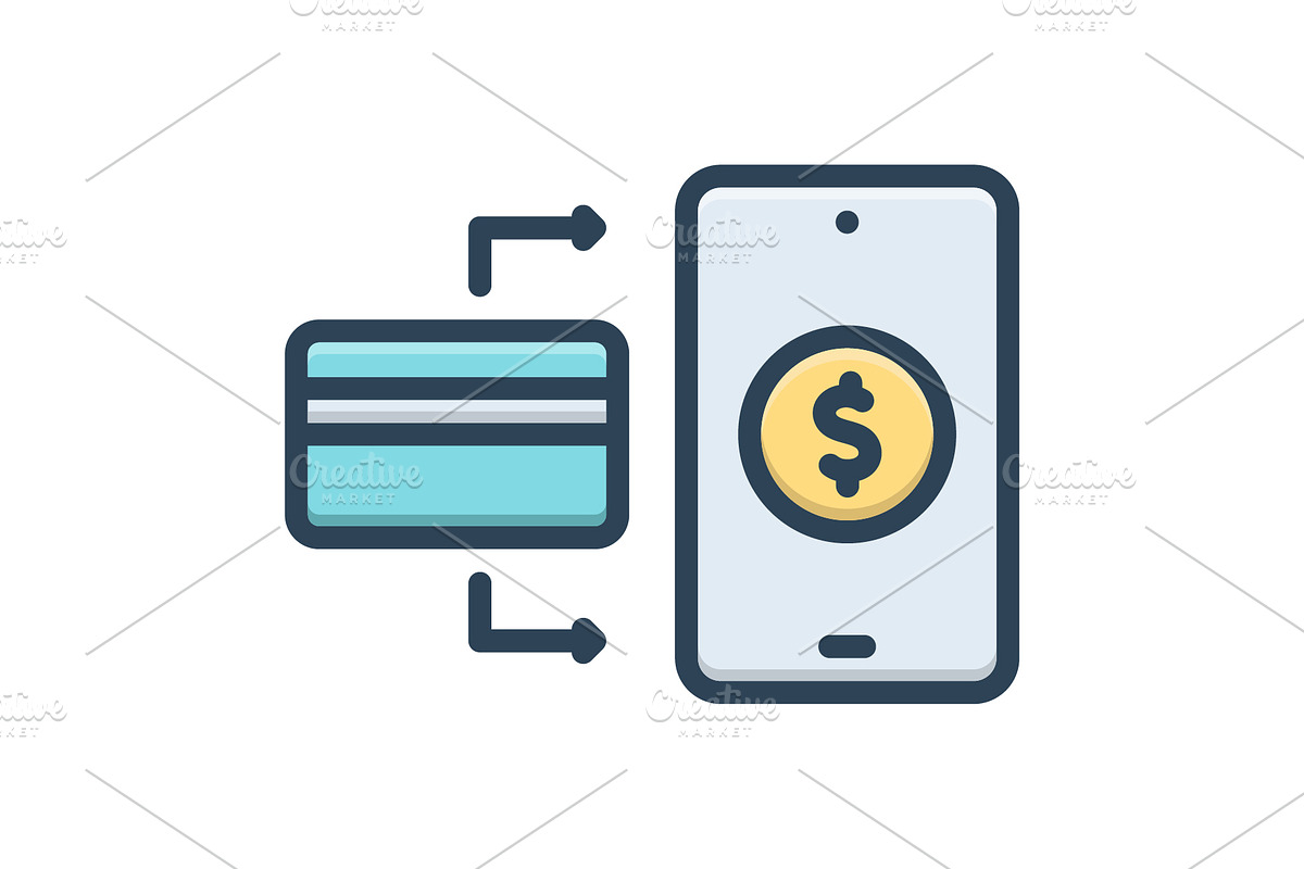 Transfer online color icon, a Duotone Icon by Creative priyanka