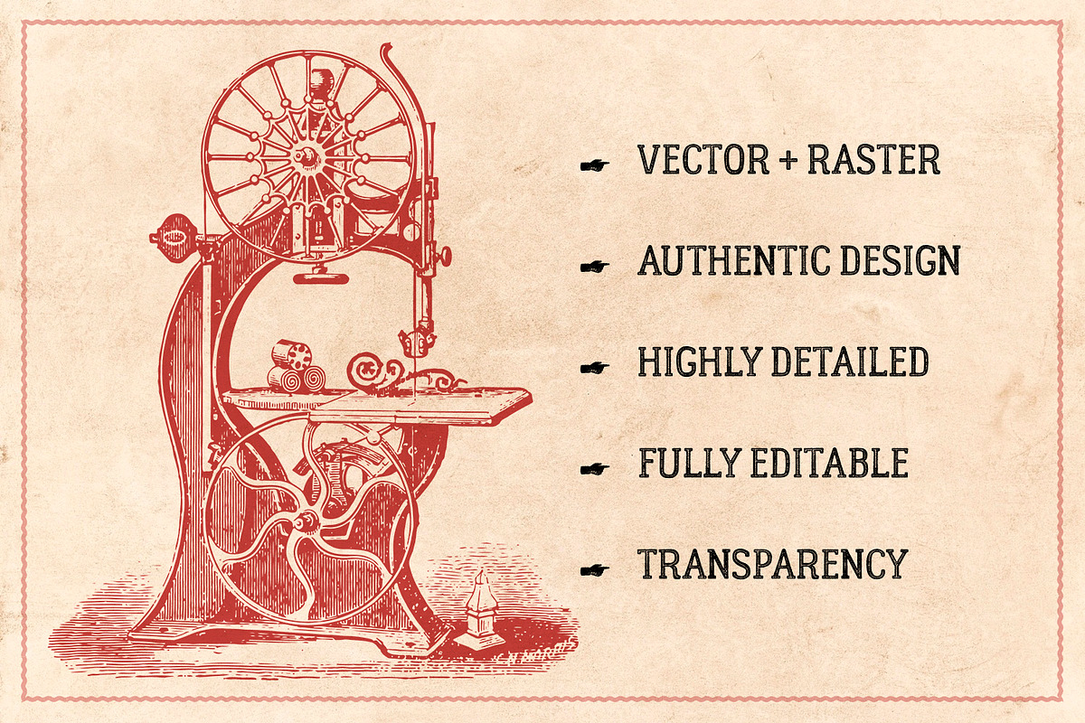 120 Vintage Tools & Craft, an Illustration by Brigantine Designs (Photo 2 of 7)